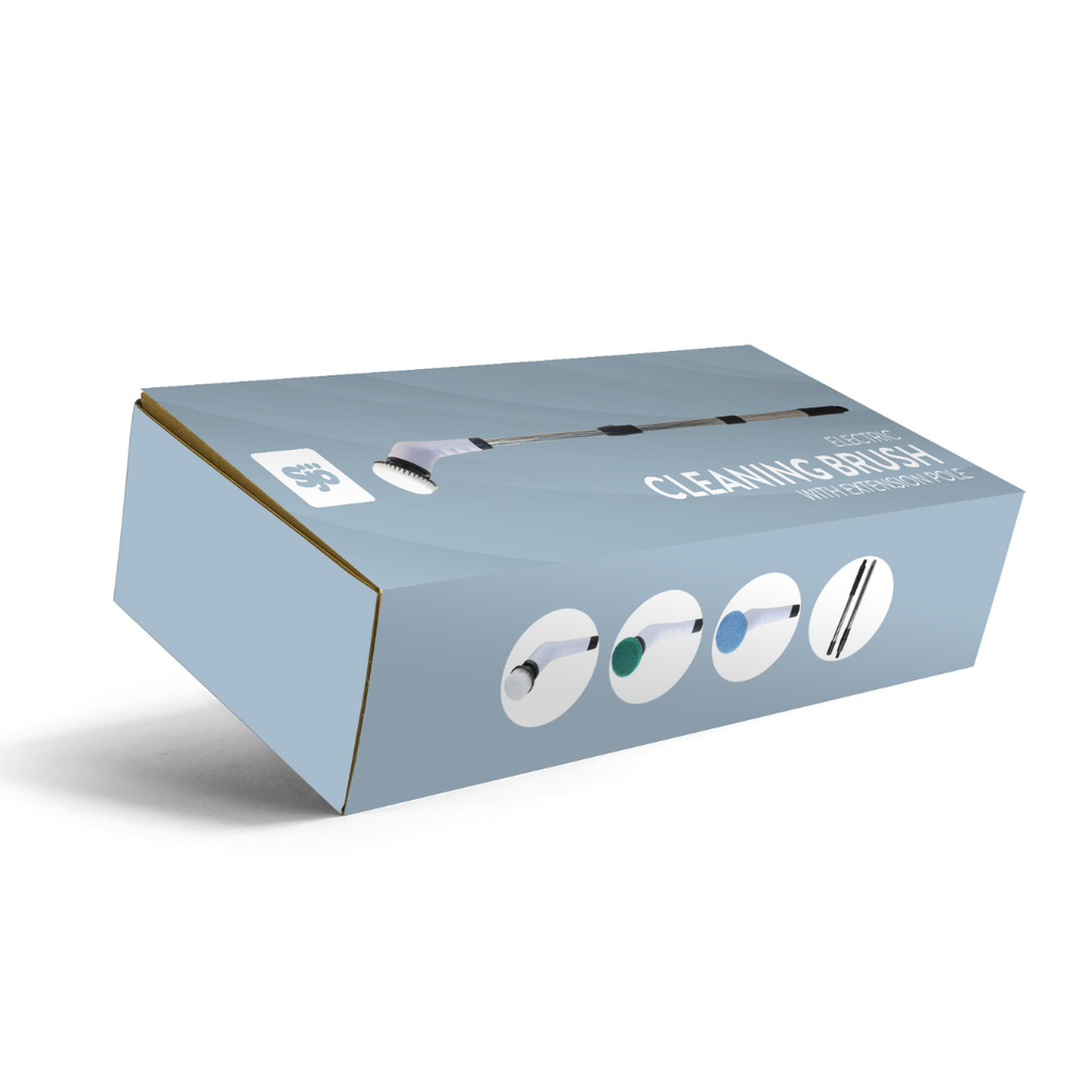 Elektrisk rengøringsbørste med forlængerstang